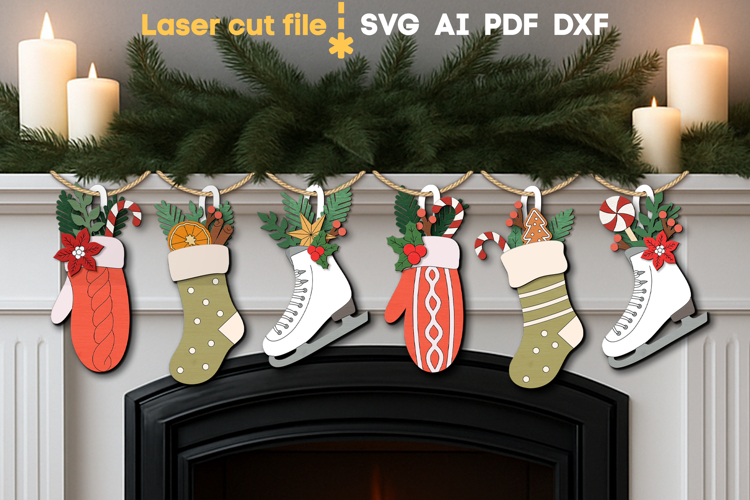 Stockings Clipart Image 3