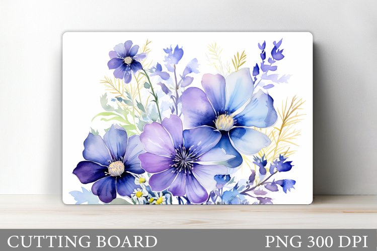Flowers Cutting Board. Flowers Cutting Board Sublimation example image 1