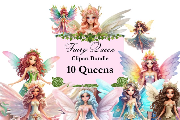 Fairy Queen Clipart Png, Beautiful Faeries Bundle