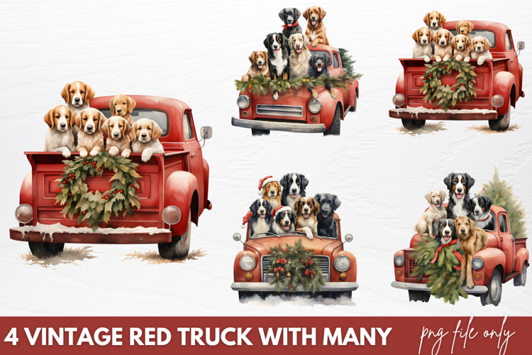 Vintage Truck Clipart Image 24