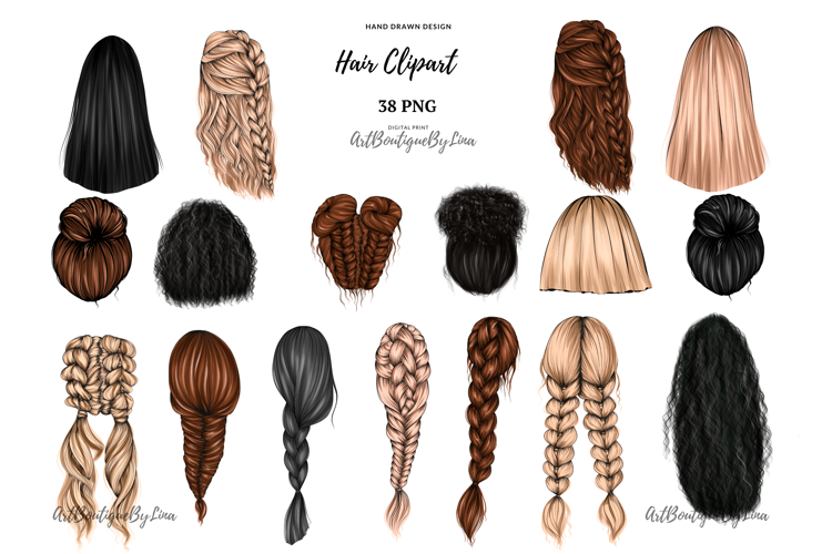 Natural Hair Woman Clipart