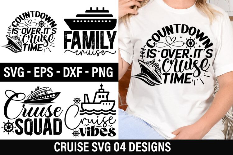 Cruise SVG Design - Countdown is over it s cruise time