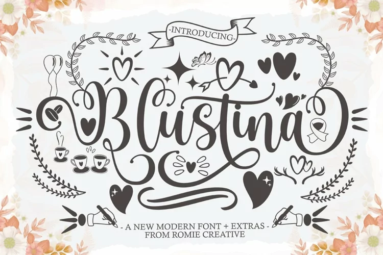 Blustina Script and Extras