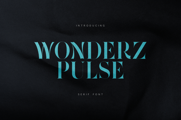 Wonderz Pulse Elegant Modern Serif Font