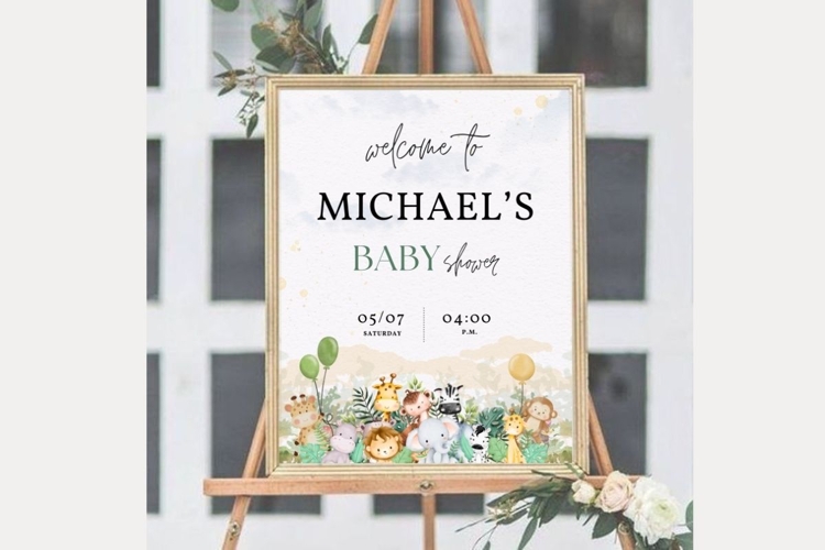 Baby Shower Welcome Template 70
