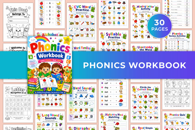 Phonics Workbook | Phonics Practice, Reading & Early example image 1