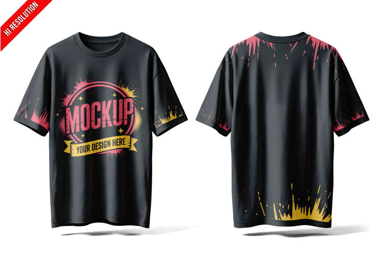 Oversized T-shirt Mockup example image 1