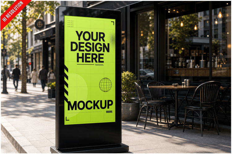 Signage Coffee Shop Mockup
