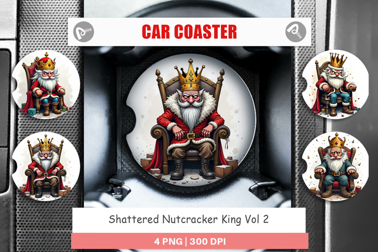 Car Coaster Shattered Nutcracker King