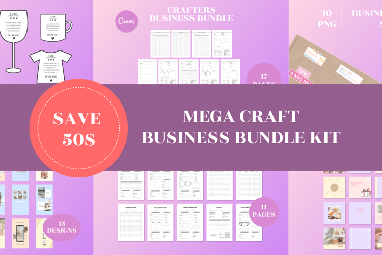 Mega Craft Business Bundle Kit | Small Business Bundle example image 1