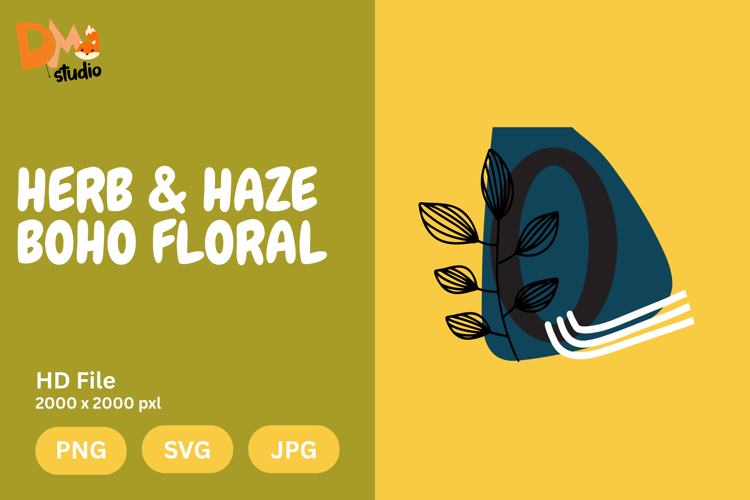 Boho Floral Svg Image 20