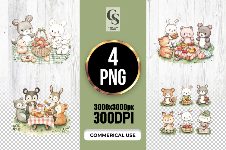  Woodland Animals Clipart Image 2