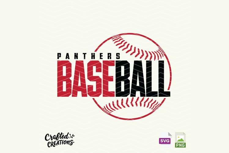 Panthers Baseball Mascot SVG PNG Logo Design, Cut Files