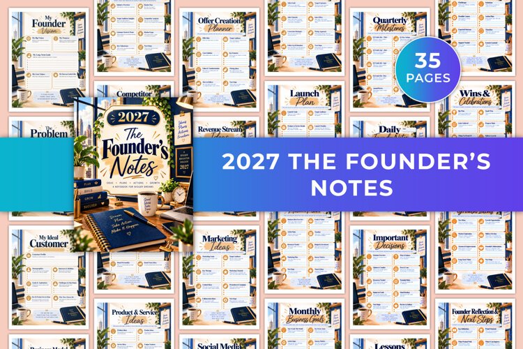 2027 The Founder’s Notes Kdp interiors example image 1