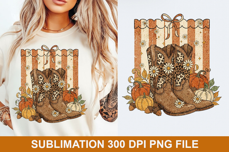 Halloween Boots Sublimation - Halloween PNG Design