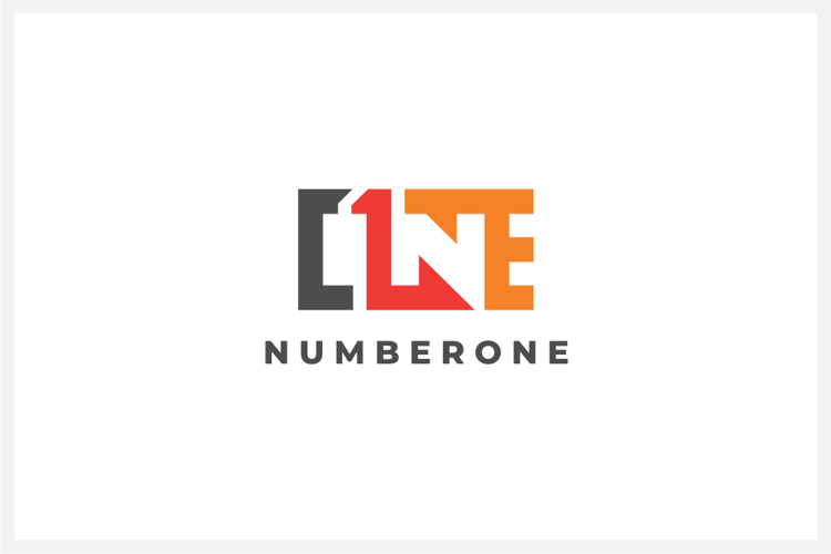 Number One 1 Logo Design Vector Template