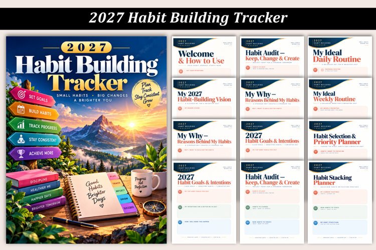 2027 Habit Building Tracker example image 1