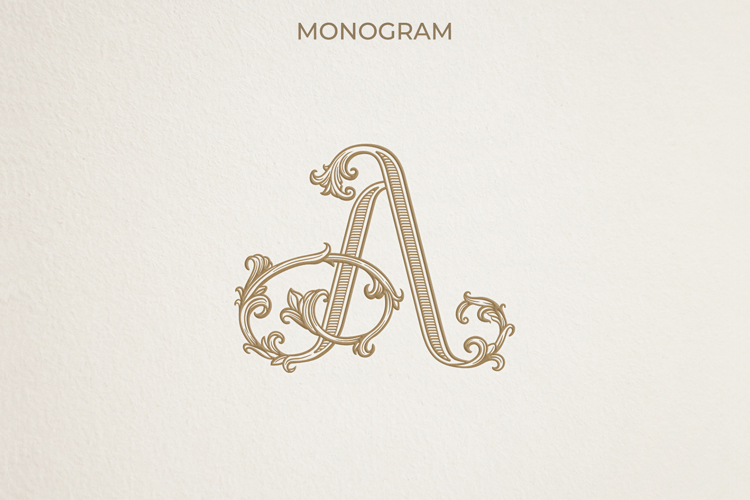 A Monogram Logo, Elegant Initial Monogram