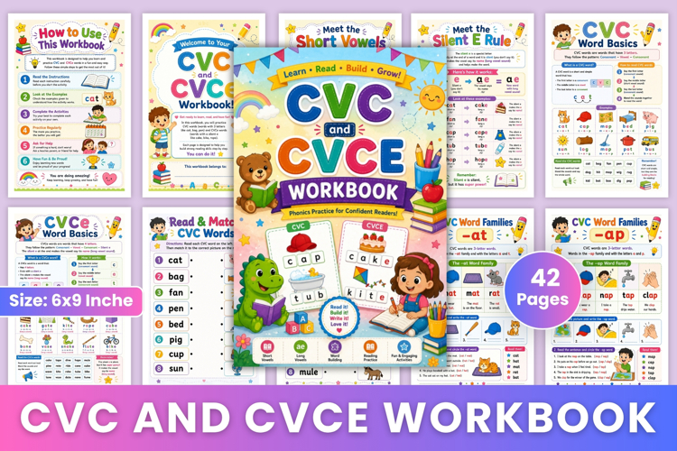 CVC and CVCe Workbook