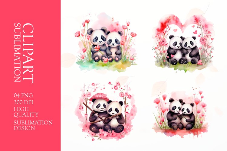 Cute Panda Clipart Image 17