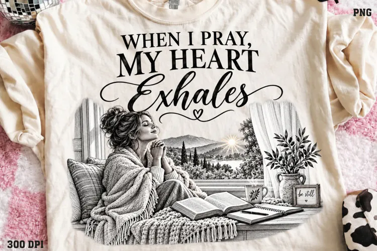 Peace Grows by Prayer Shirt PNG, Praying Woman Christian Shi