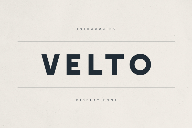 Velto Modern Bold Sans Serif Font