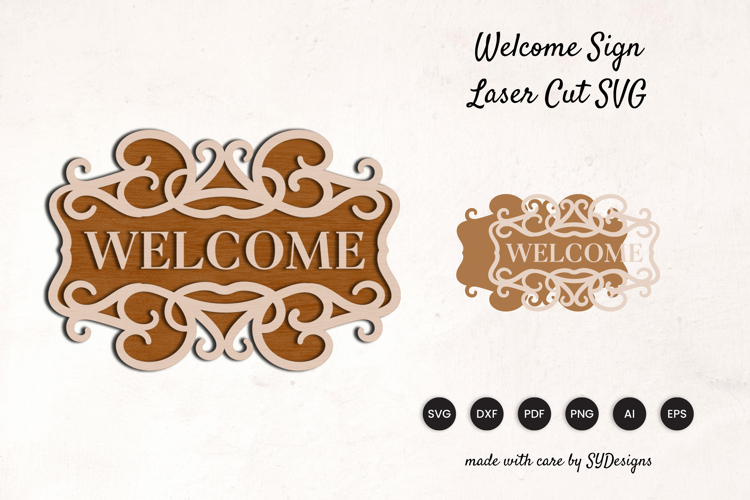 Welcome Sign Lasercut