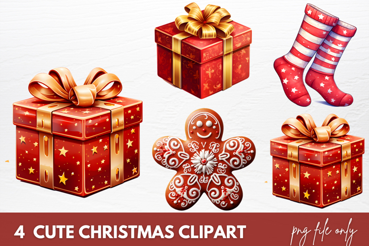 Christmas Watercolor Clipart Image 24