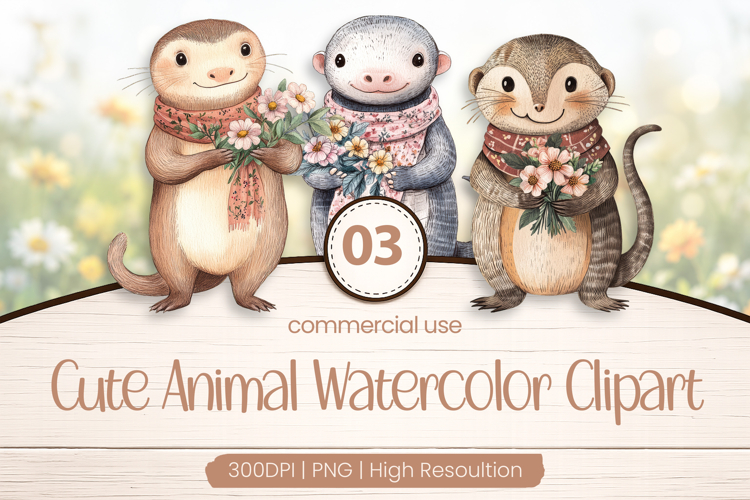 Woodland Animals Clipart Image 2