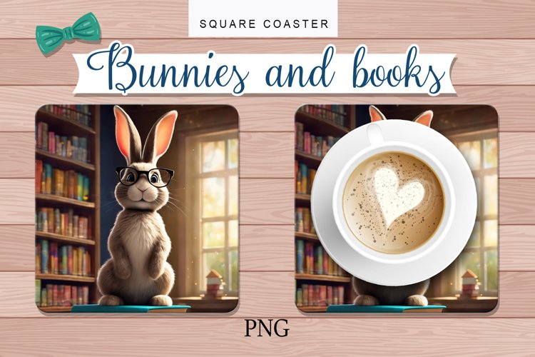 a hot plate, a bunny, books example image 1