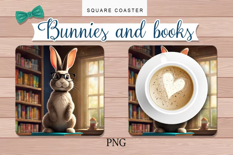 a hot plate, a bunny, books