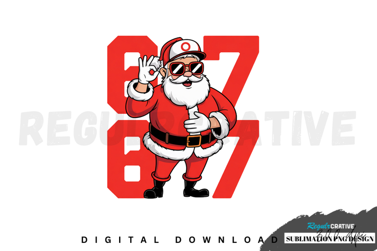 Six seven Christmas PNG, Christmas Sublimation PNG