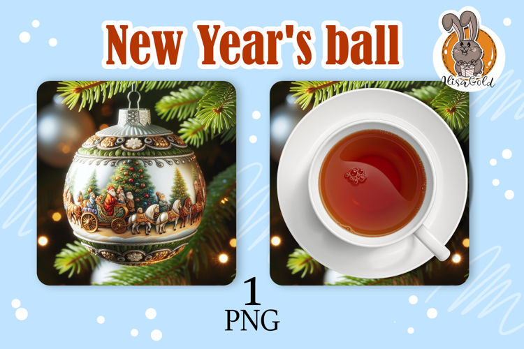 Christmas tree ball, stand for hot food