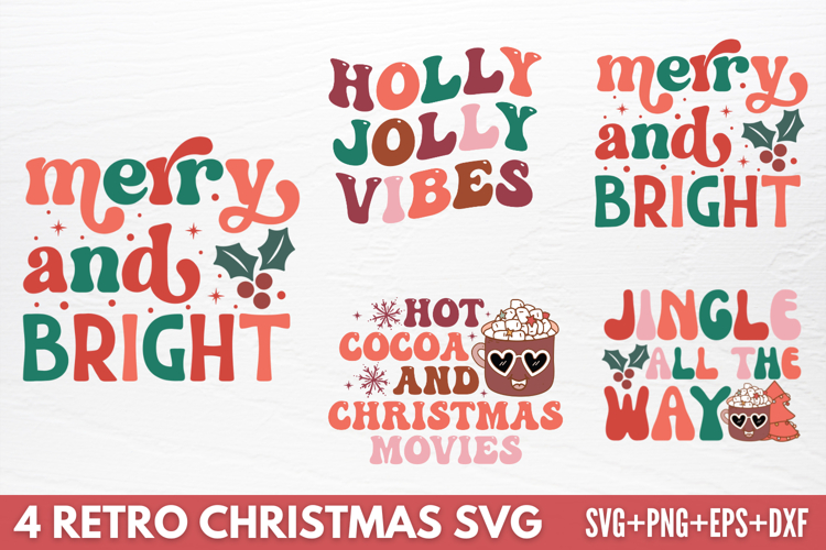 Retro Christmas Tshirt SVG