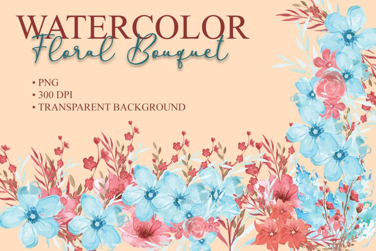 Watercolor Floral Bouquet