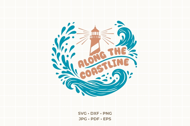 Along The Coastline SVG | Lighthouse