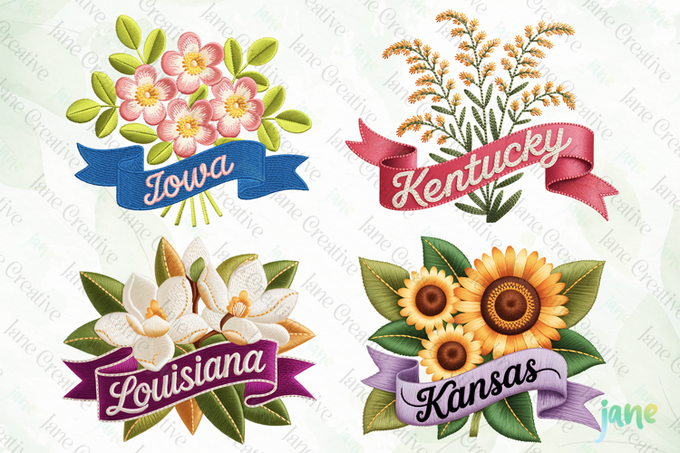 Rose Embroidery Image 3