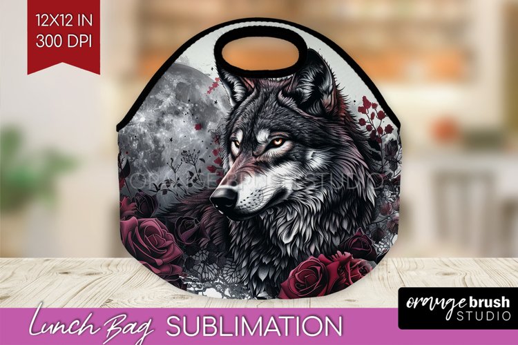 Dark Gothic Lunch Bag - Victorian Gothic Lunch Bug PNG example image 1
