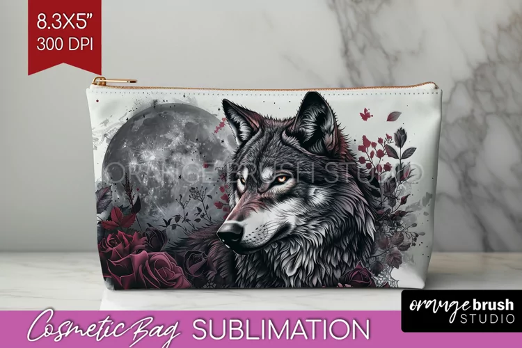 Dark Gothic Cosmetic Bag - Victorian Gothic Makeup Bag PNG