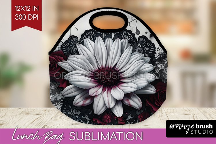 Dark Gothic Lunch Bag - Victorian Gothic Lunch Bug PNG example image 1