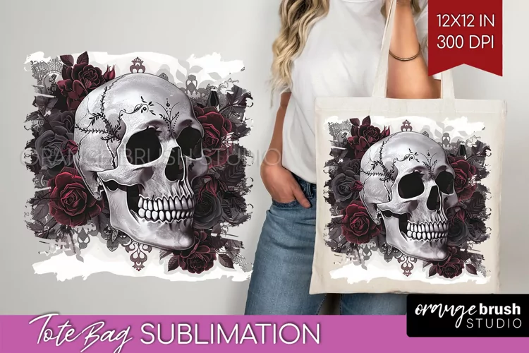 Dark Gothic Tote Bag - Victorian Gothic Tote Bag PNG