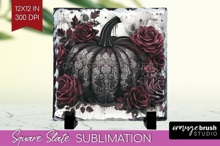 Dark Gothic Slate PNG - Victorian Gothic Square Slate example image 1