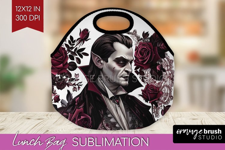 Dark Gothic Lunch Bag - Victorian Gothic Lunch Bug PNG example image 1