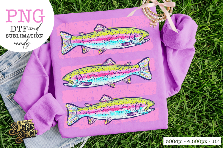 Trout PNG | Summer Lake Fish Shirt Design
