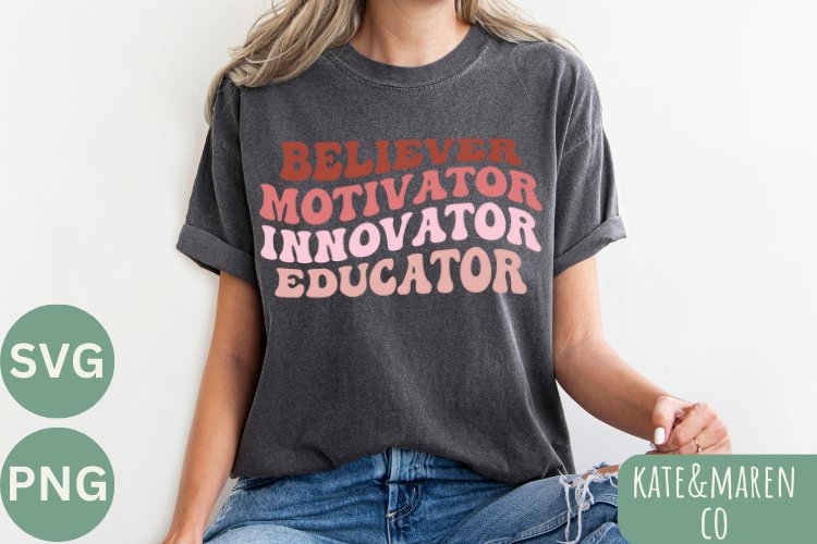 Teacher SVG | Believe SVG | Motivate SVG | Inspire SVG