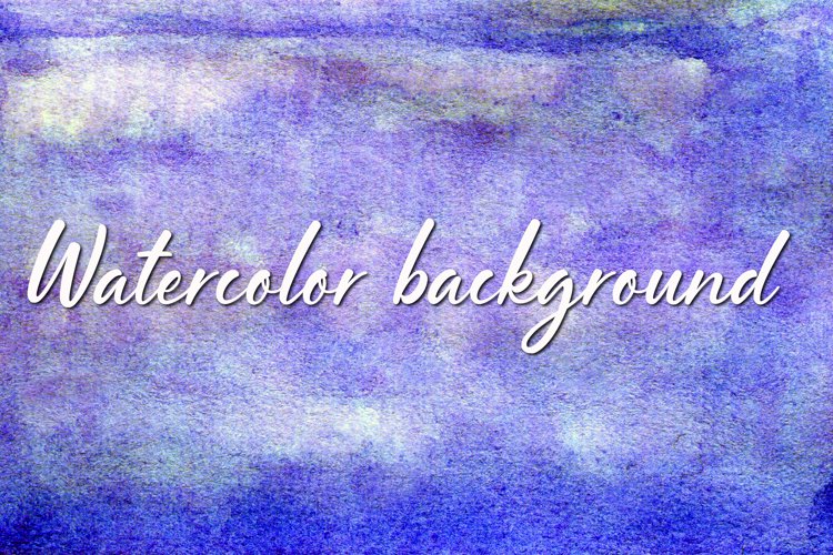 Blue-purple watercolor background. Blue watercolor texture