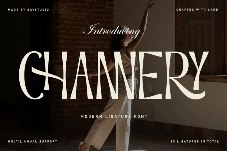Channery - Modern ligature Font