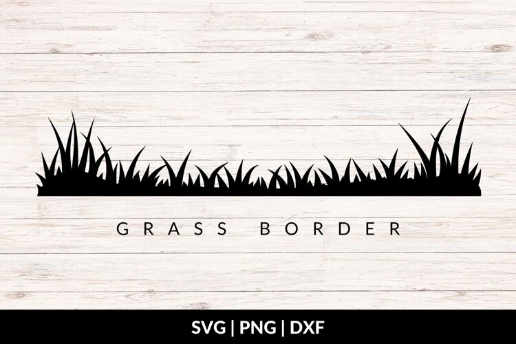 Grass SVG Border, Grass Clipart example image 1