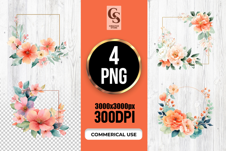 Flower Border Png Image 2