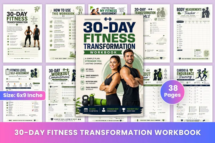 30-Day Fitness Transformation Workbook